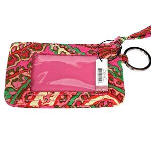 Vera Bradley Zip ID Case in Capri Pink NWT
